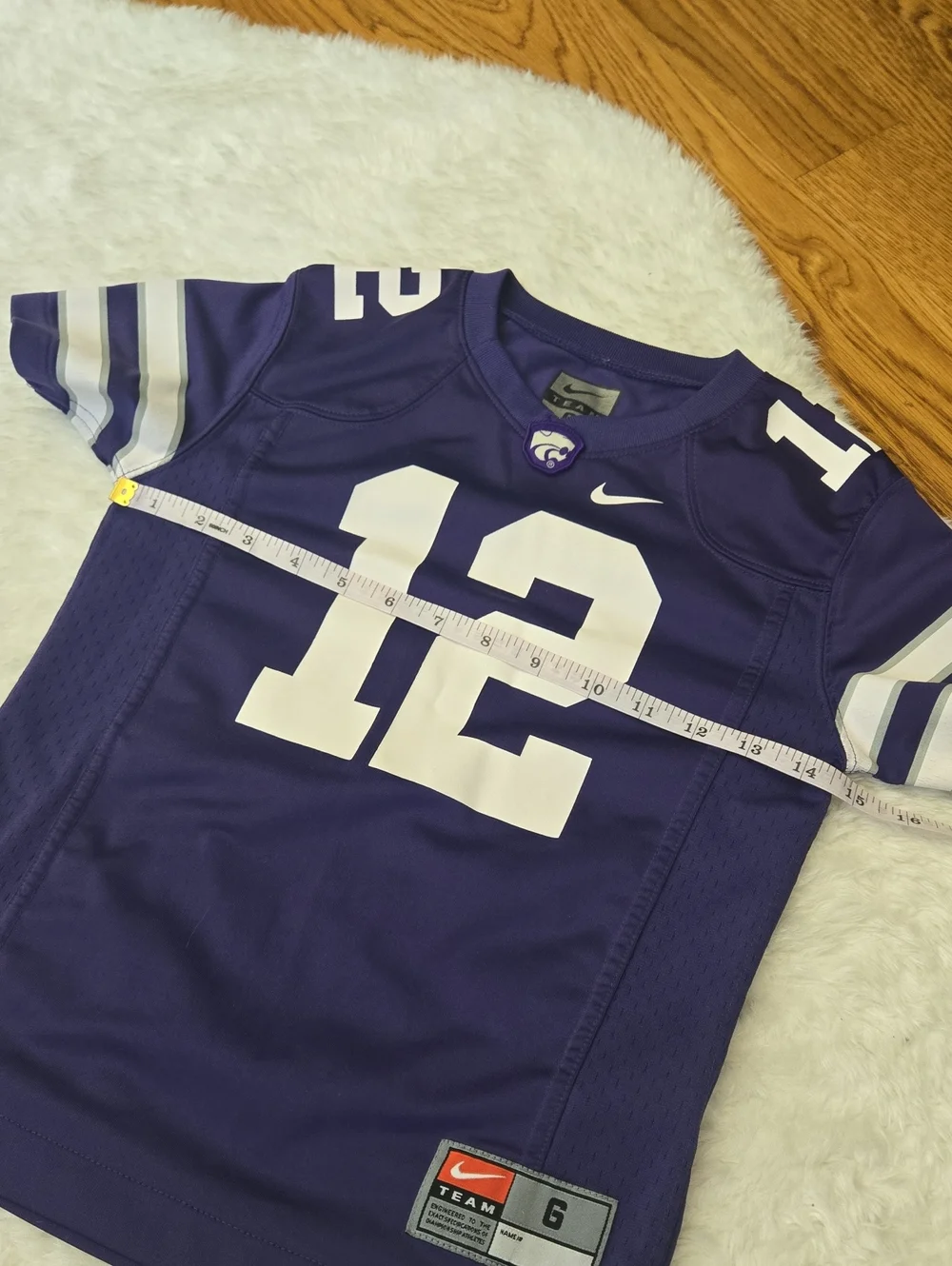 Nike Kansas State Football Jersey, Boys Size 6